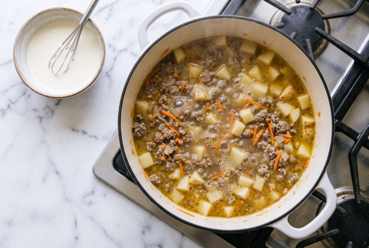 Loaded Cheeseburger Soup ip2