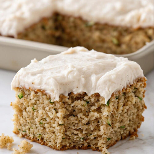 Moist Cream Cheese Frosted Zucchini Cake 6 Moist Cream Cheese Frosted Zucchini Cake 4