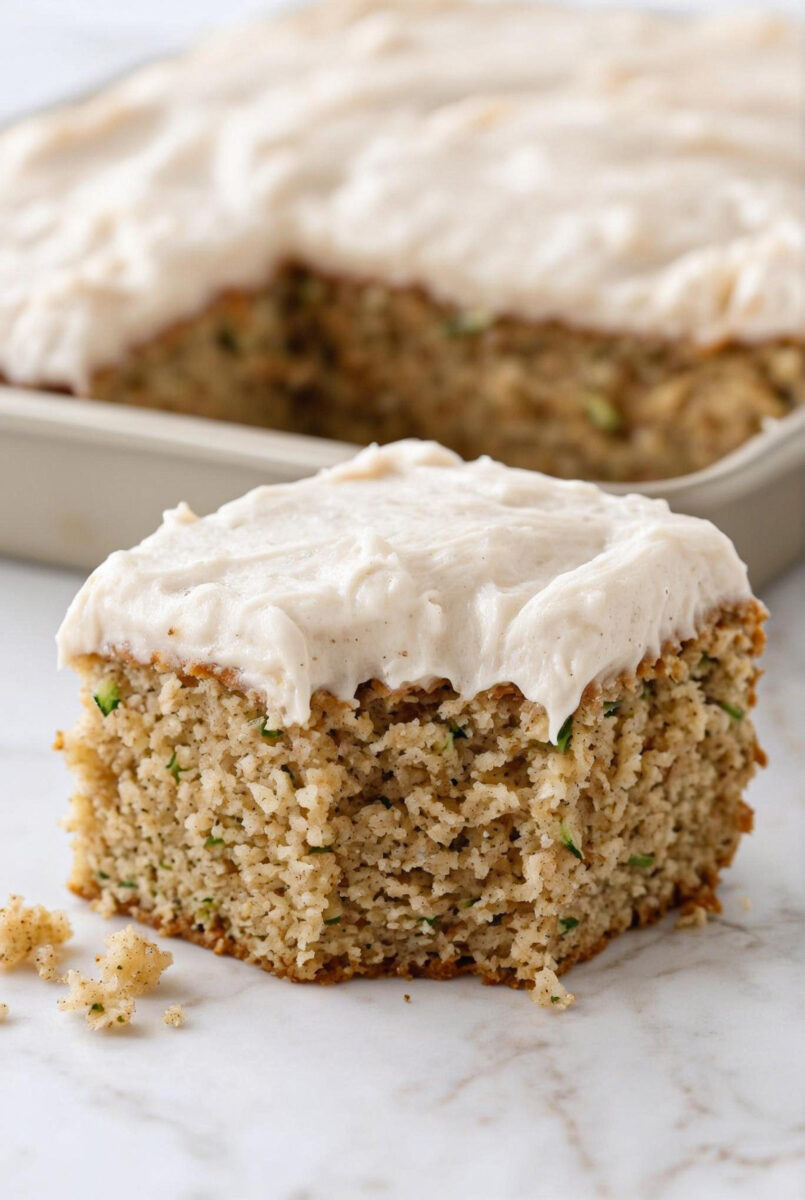 Moist Cream Cheese Frosted Zucchini Cake 5 Moist Cream Cheese Frosted Zucchini Cake 4