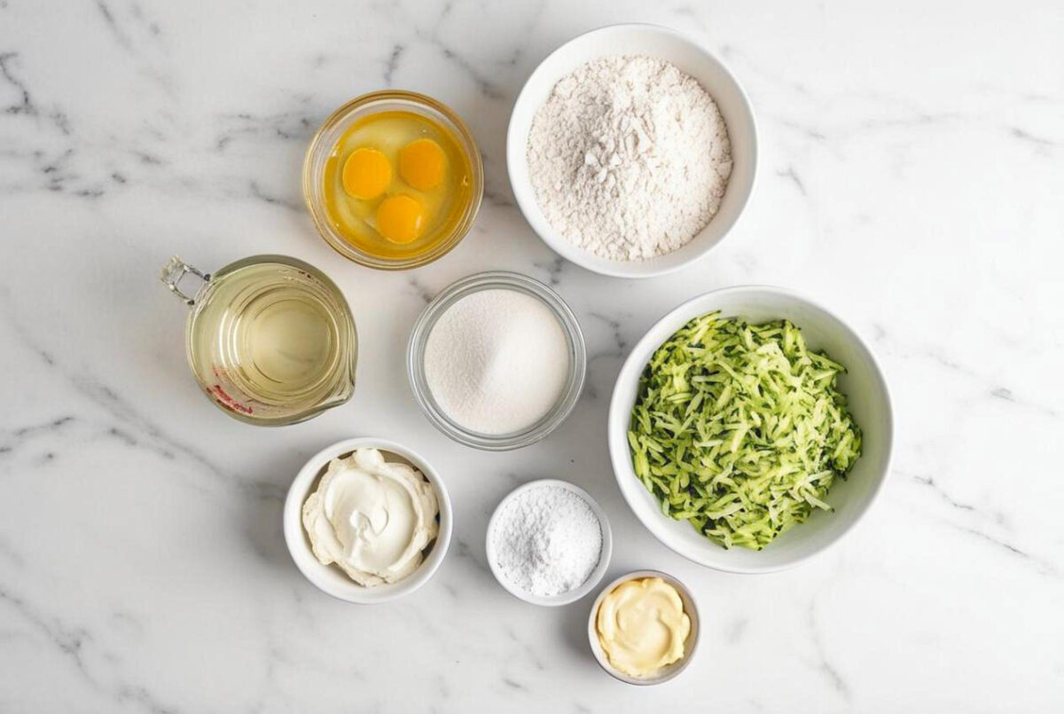 Moist Cream Cheese Frosted Zucchini Cake 3 Moist Cream Cheese Frosted Zucchini Cake ingredients