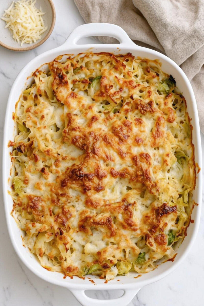 Oven-Baked 4-Ingredient Cabbage Gratin 1 Oven Baked 4 Ingredient Cabbage Gratin 1
