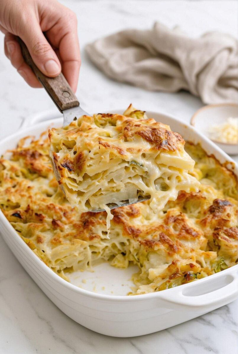 Oven-Baked 4-Ingredient Cabbage Gratin 2 Oven Baked 4 Ingredient Cabbage Gratin 3
