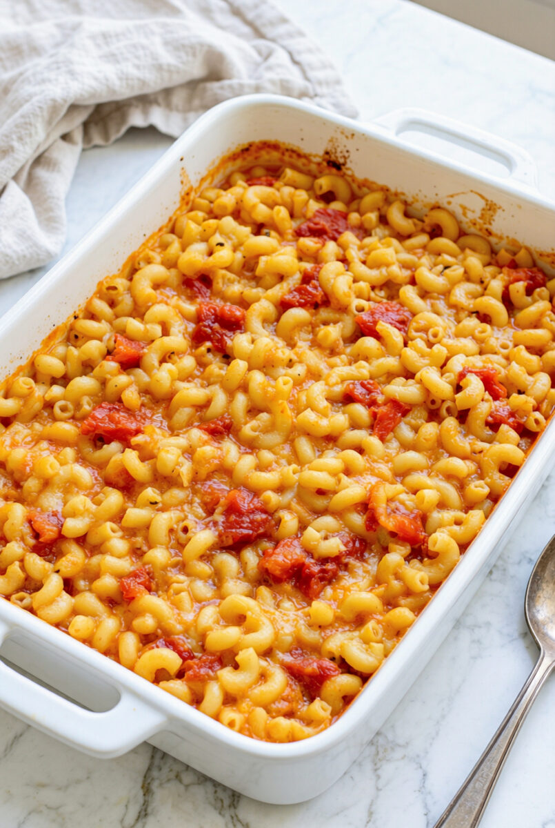 Oven Baked Macaroni and Tomatoes 2