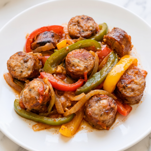 Sausage Peppers and Onions %E2%80%936