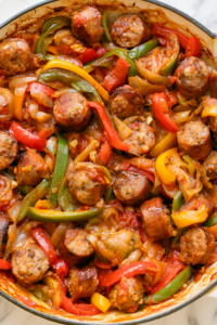 Sausage Peppers and Onions –1