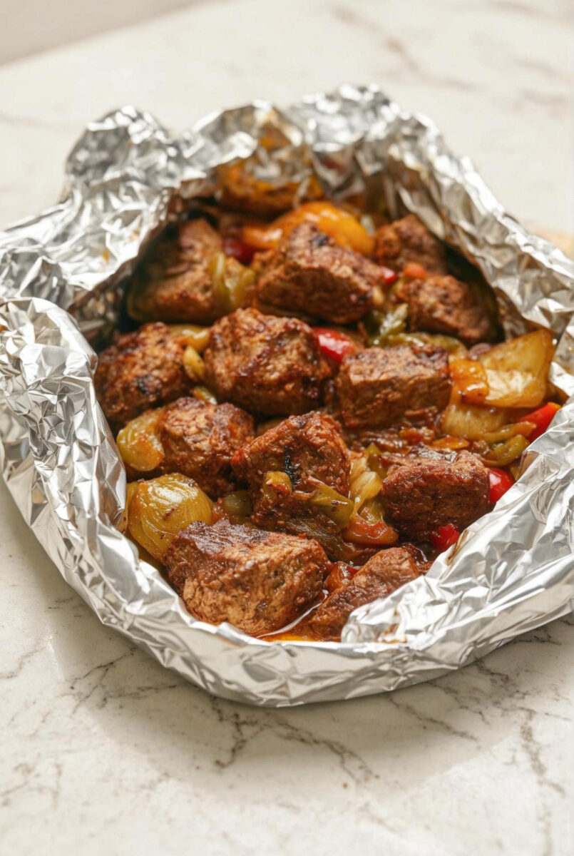 Slow Cooker 3 Ingredient Cajun Steak Packets 4