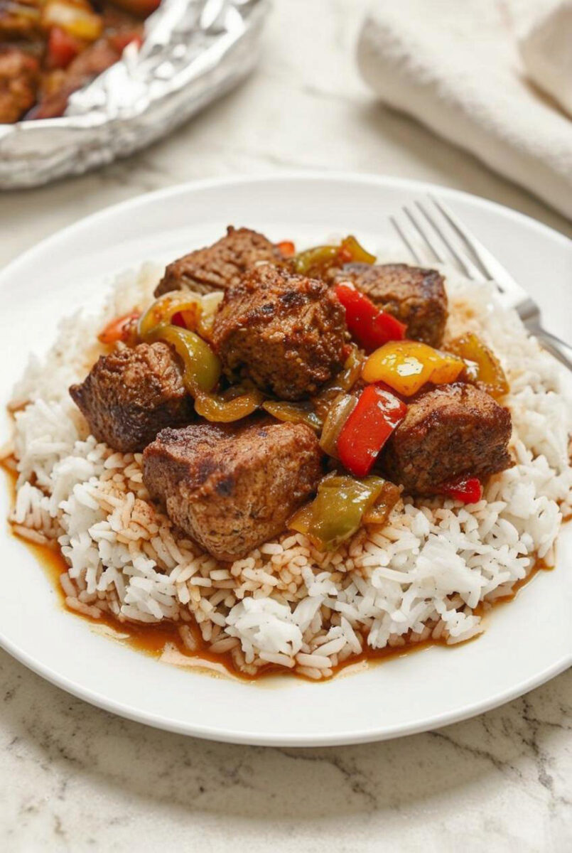 Slow Cooker 3 Ingredient Cajun Steak Packets 5