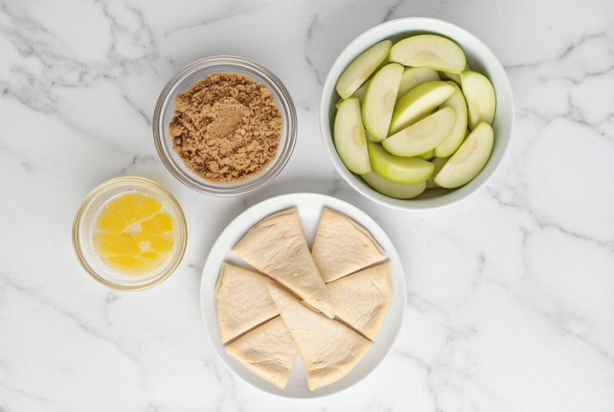 Slow Cooker 4 Ingredient Apple Dumplings ingredients