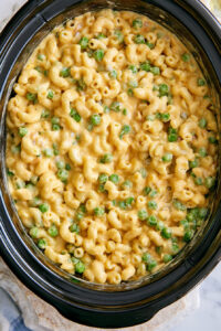 Slow Cooker 4 Ingredient Poor Mans Pea Macaroni –1