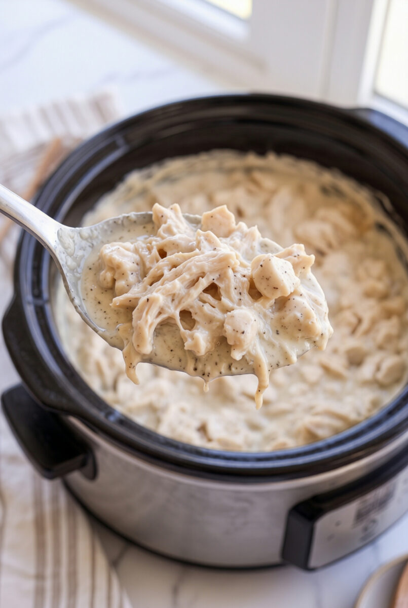Slow Cooker 5 Ingredient Angel Chicken
