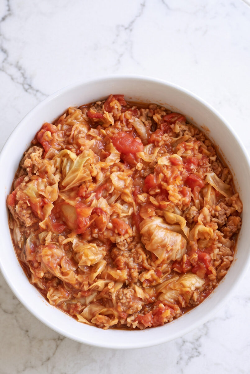Slow Cooker 5-Ingredient Lazy Cabbage Roll Casserole 2 Slow Cooker 5 Ingredient Lazy Cabbage Roll Casserole 3