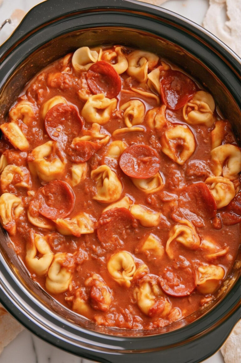 Slow Cooker 5 Ingredient Pizza Soup Recipe 1