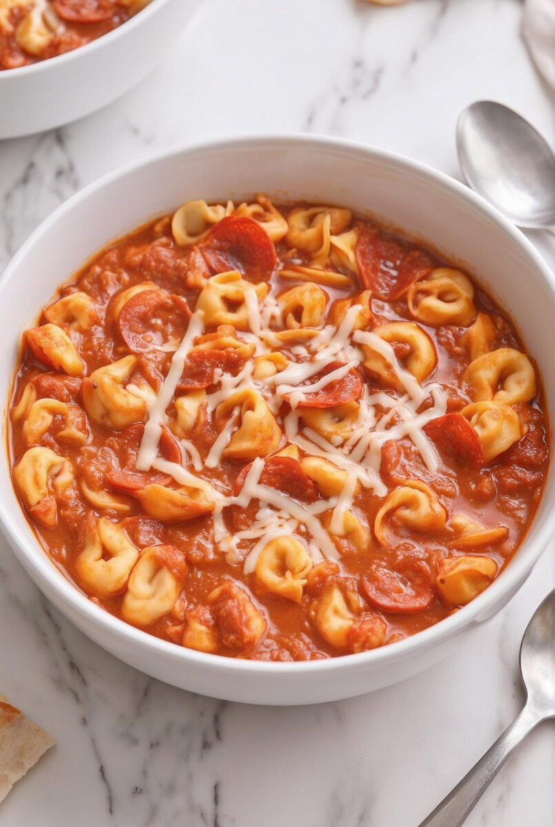Slow Cooker 5-Ingredient Pizza Soup Recipe 5 Slow Cooker 5 Ingredient Pizza Soup Recipe 4