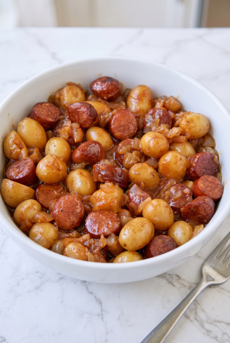 Slow Cooker Amish Kielbasa Potatoes 6 Slow Cooker Amish Kielbasa Potatoes 3