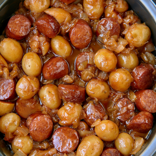Slow Cooker Amish Kielbasa Potatoes 8 Slow Cooker Amish Kielbasa Potatoes 4