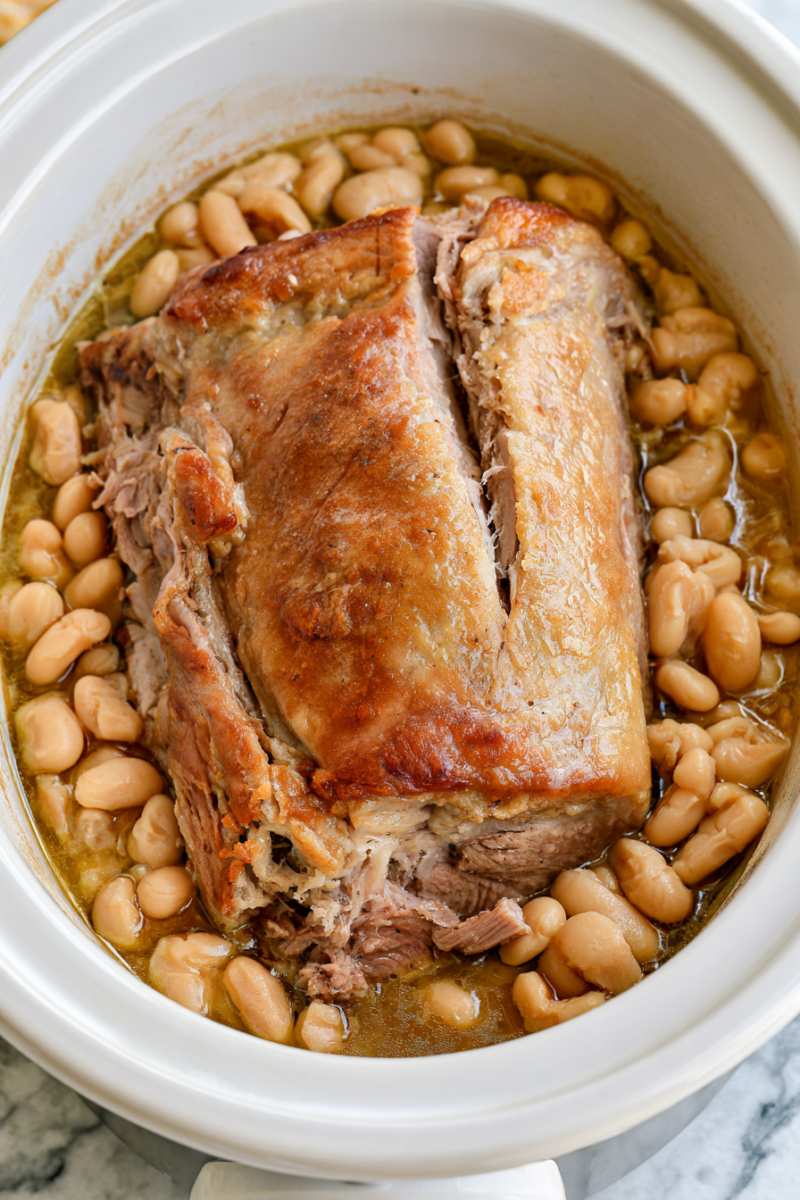 Slow Cooker Amish Pork and Butter Beans 4 Slow Cooker Amish Pork and Butter Beans 1