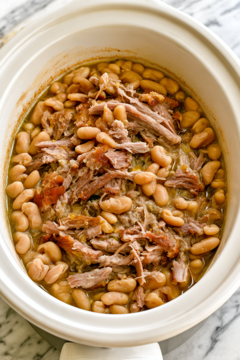 Slow Cooker Amish Pork and Butter Beans 2