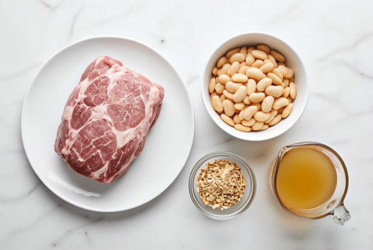 Slow Cooker Amish Pork and Butter Beans 3 Slow Cooker Amish Pork and Butter Beans ingredients 2