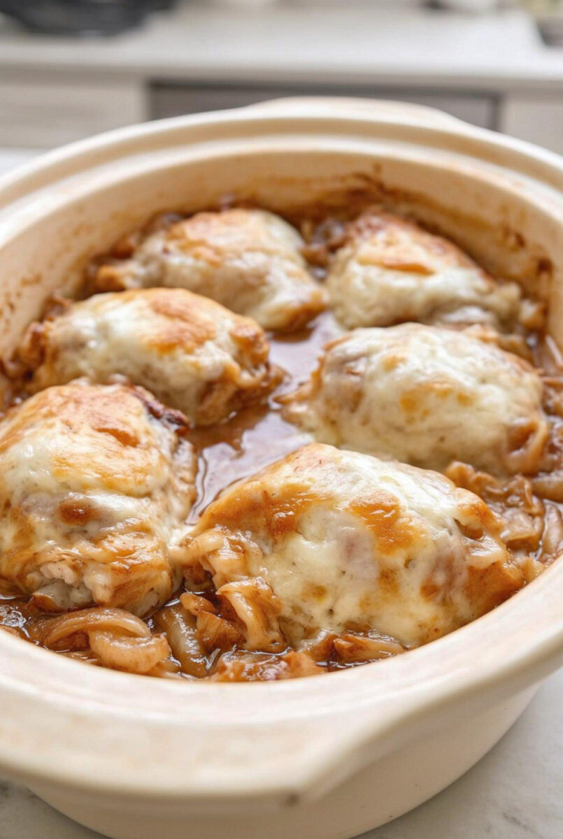 Slow Cooker French Onion Chicken Recipe 7 Slow Cooker French Onion Chicken Recipe 3