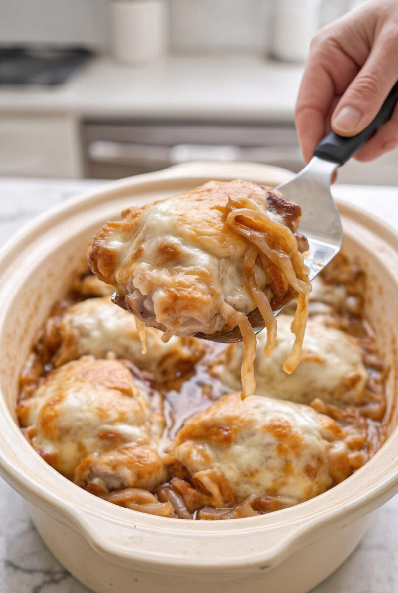 Slow Cooker French Onion Chicken Recipe 2 Slow Cooker French Onion Chicken Recipe 4