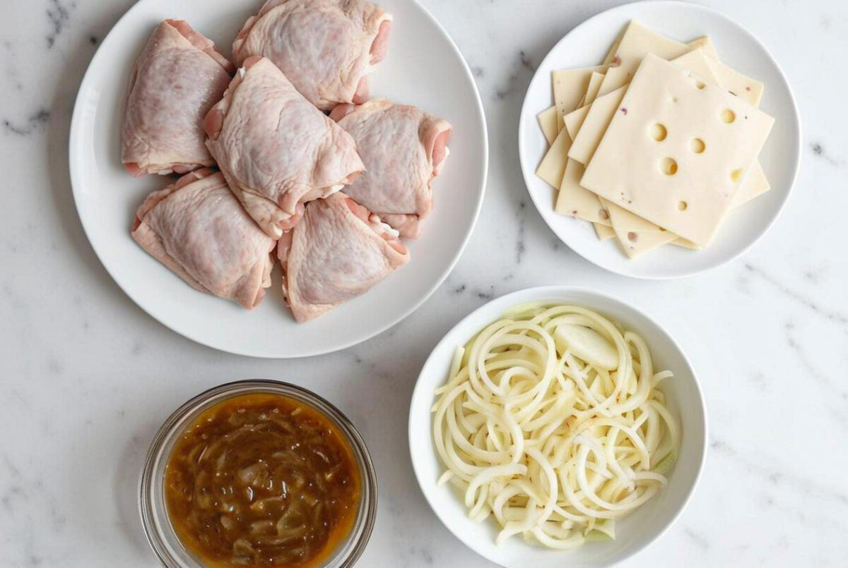 Slow Cooker French Onion Chicken Recipe 3 Slow Cooker French Onion Chicken Recipe ingredients