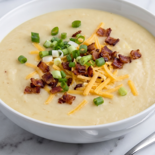 Slow Cooker Garlic Cream Potato Soup 2