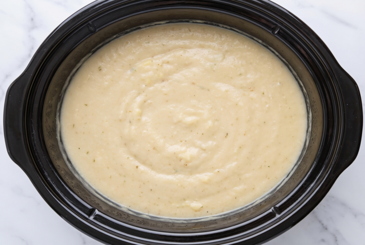 Slow Cooker Garlic Cream Potato Soup 4 edited