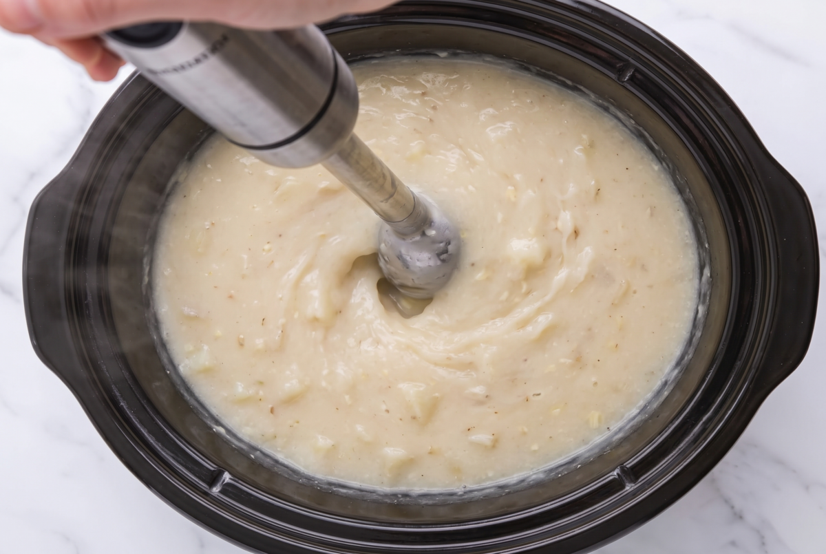 Slow Cooker Garlic Cream Potato Soup ip3 edited