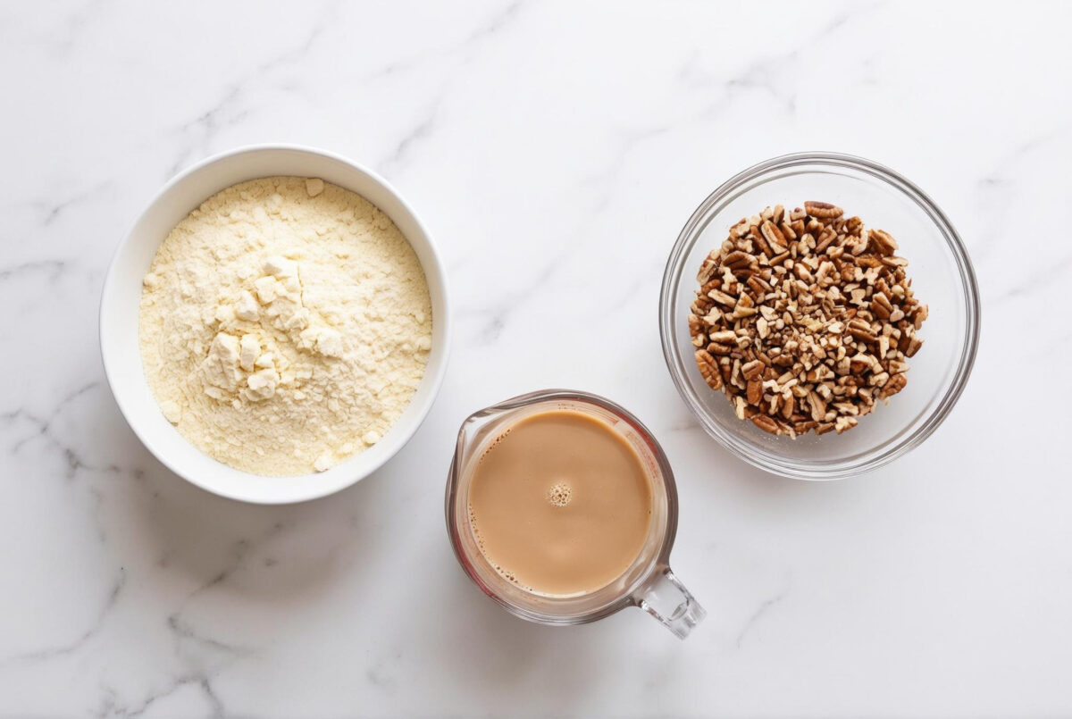Slow Cooker Pecan Crunch Latte Dump Cake ingredients