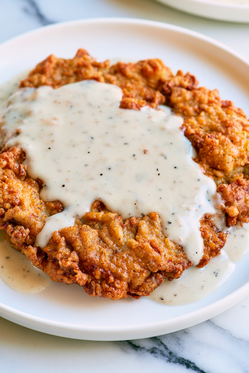 Southern Chicken Fried Steak with Gravy 3 1