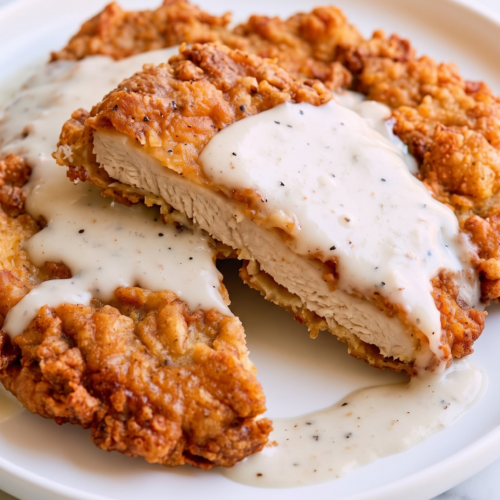 Southern Chicken Fried Steak with Gravy 4 1